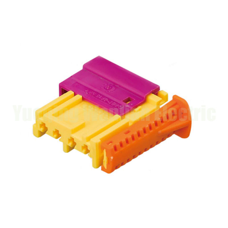 60203904 4 Pins Waterdicht Autoverbinding Geel / Roze Housing Draad Plug Kabel Harness