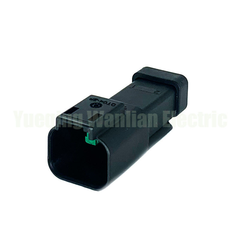 2 Pin DT04-2P-CE03 Zwarte draadgordel terminale waterdicht Motor elektrische aansluiting