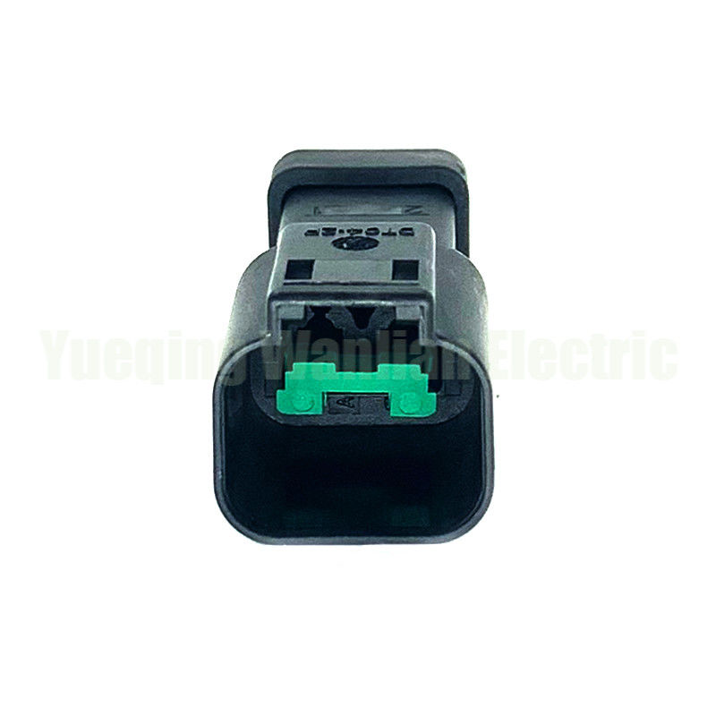 2 Pin DT04-2P-CE03 Zwarte draadgordel terminale waterdicht Motor elektrische aansluiting