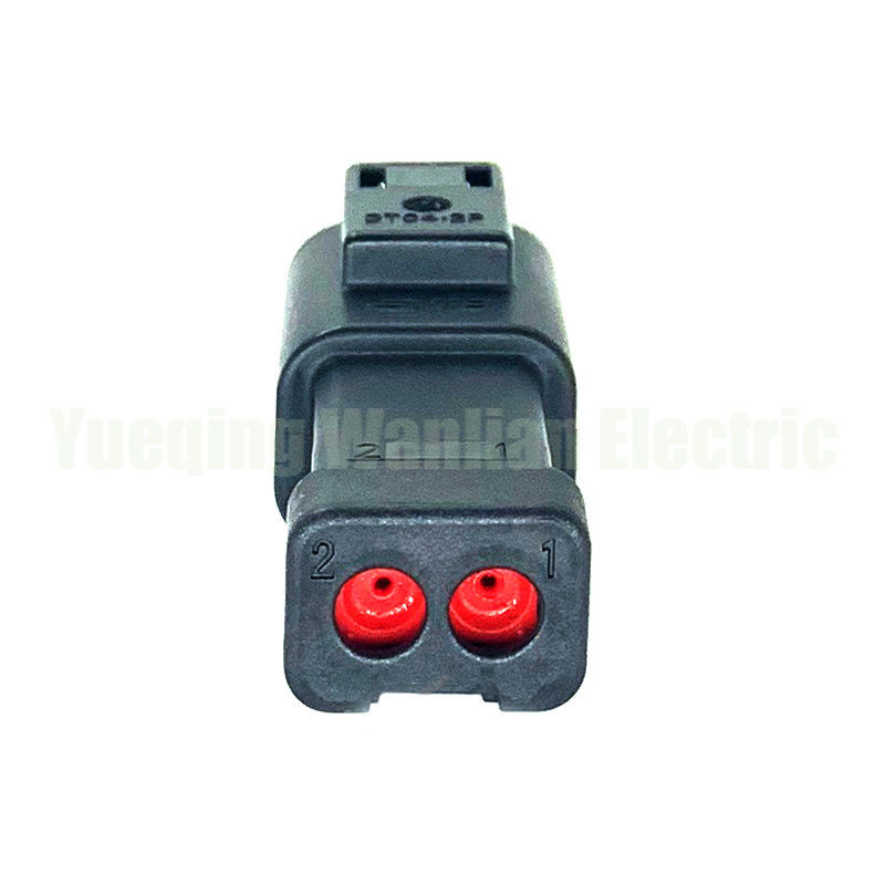 2 Pin DT04-2P-CE03 Zwarte draadgordel terminale waterdicht Motor elektrische aansluiting