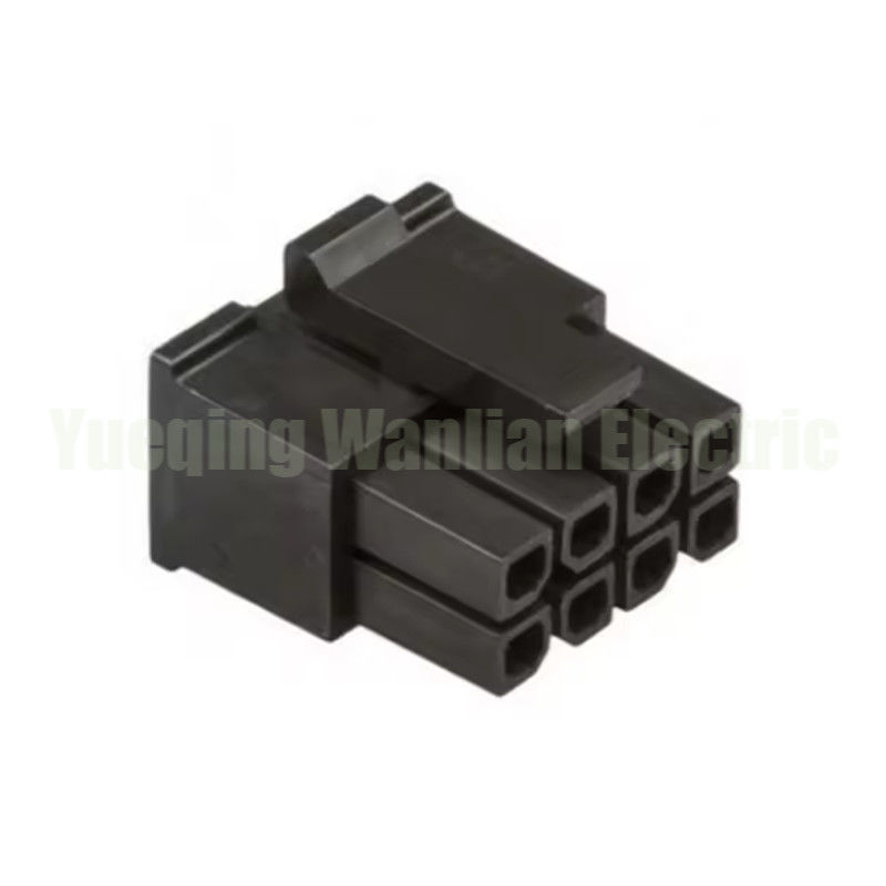 430250800 8 pin receptacle behuizing connector dubbele rij draad tot draad board zwart behuizing