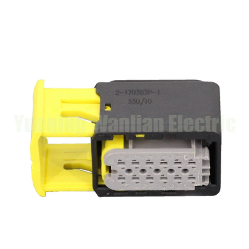 2-1703639-1 12 pin HDSCS-connector Vrouwelijke waterdichte elektrische automobielconnectoren