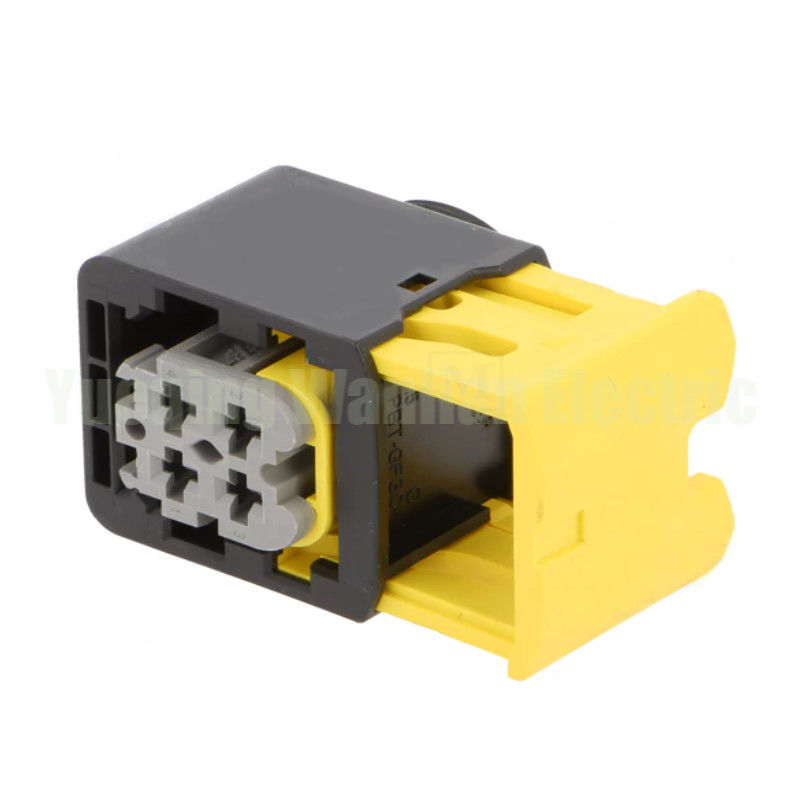 4 pin HDSCS connector 2-1418390-1 Zwart Schelp Grijze Sleutel Waterdicht Vrouwelijk Plug