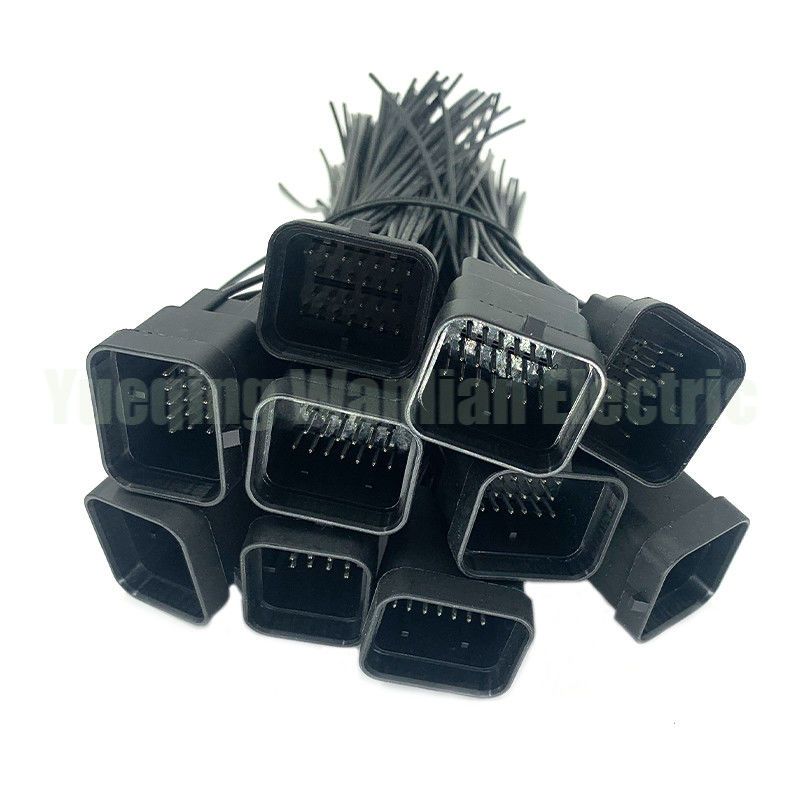 26 Pin WL2621-1.2-11 Zwarte verzegelde waterdichte elektrische auto draad harness connector plug