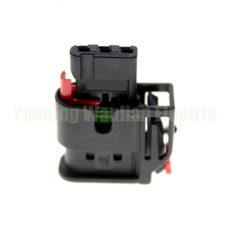 3 Pin 1488992-5 1.2 Series Auto Waterproof Plug AC Assembly Zwarte elektrische connector kabel bedrading Socket