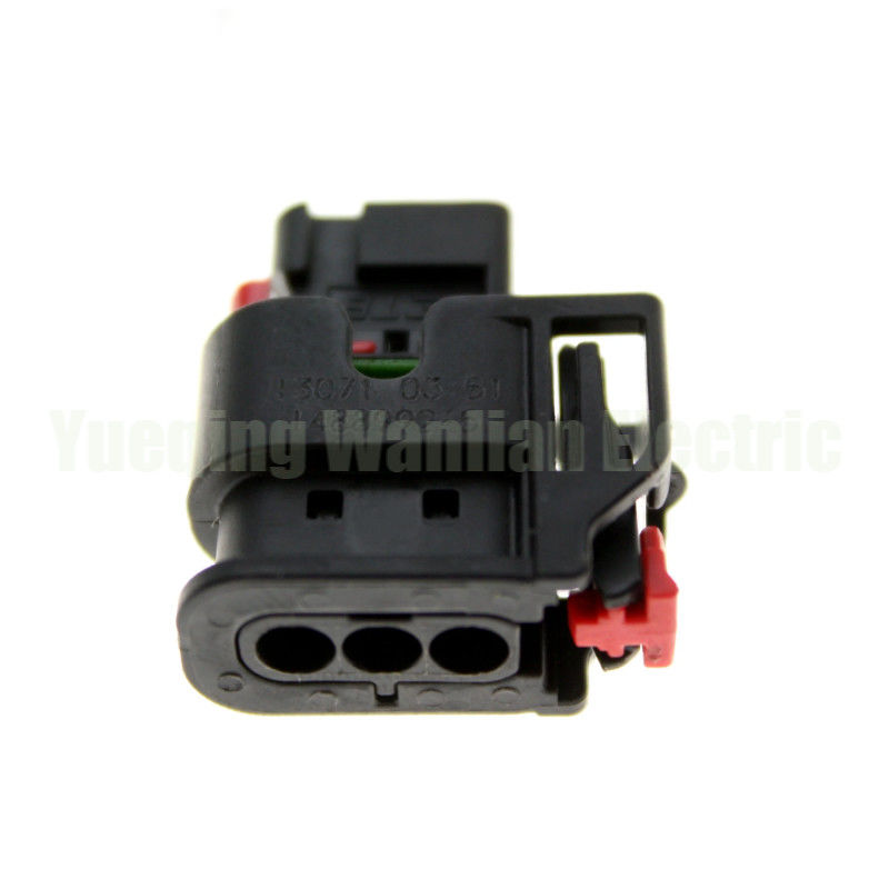 3 Pin 1488992-5 1.2 Series Auto Waterproof Plug AC Assembly Zwarte elektrische connector kabel bedrading Socket