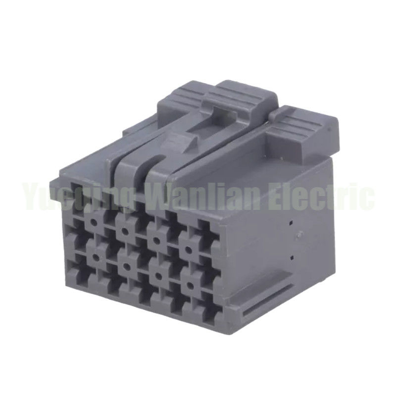 15 Pin 1-967623-6 Auto Onverzegelde aansluiting Automodificatie Plug Parts Grijze Automotive AC Assembly Bedrading Socket