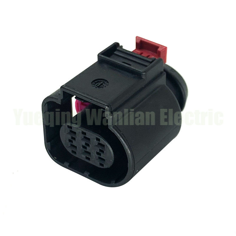 6 Pin 4H0973713 Throttle Valve Control Element Auto Temp Sensor Plug Deflatie Connector