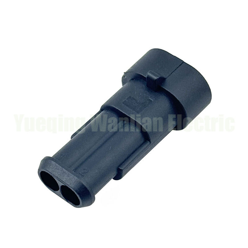 2 Pin 282104-1 Automotive Connector Housing Zwart 1.5 Series Connectors