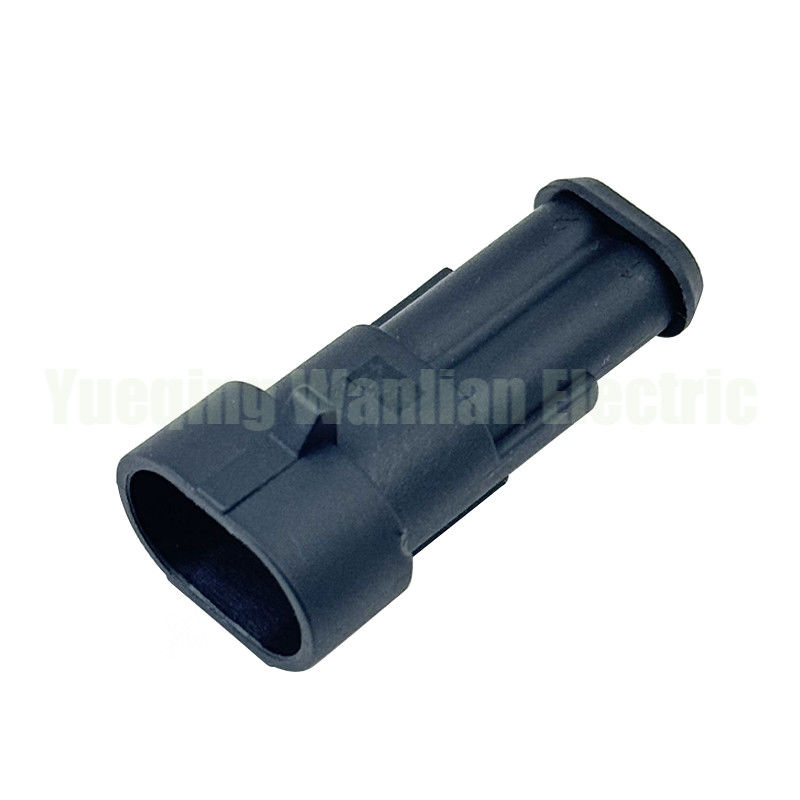 2 Pin 282104-1 Automotive Connector Housing Zwart 1.5 Series Connectors